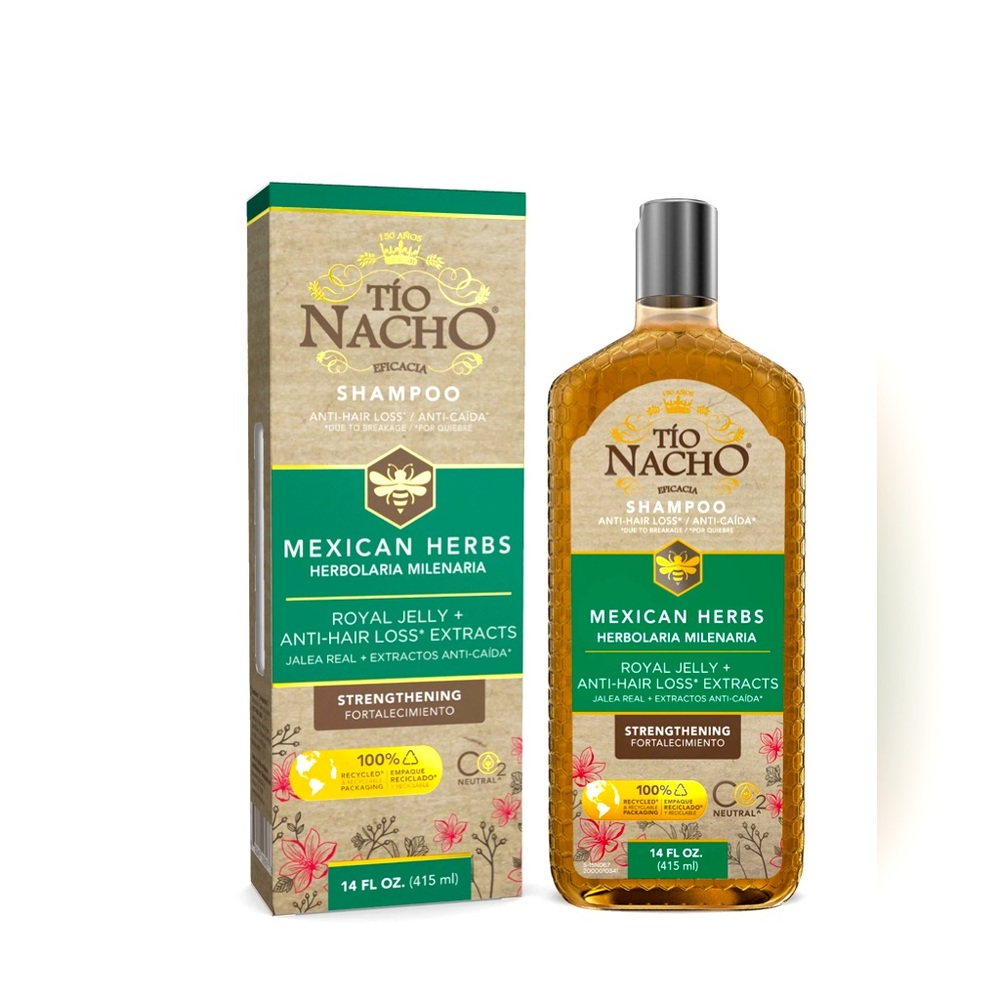 Tio Nacho Mexican Herbs Shampoo Royal Jelly Anti-Hair Loss Strengthening 14fl oz